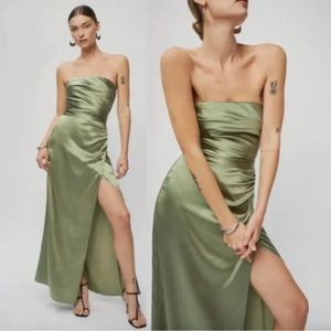 Reformation Barrow artichoke silk dress NWT size:4